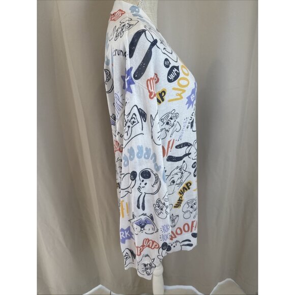 Disney Womens Cardigan With 101 Dalmatians Sleeve Button-Down  Size M - Picture 5 of 15